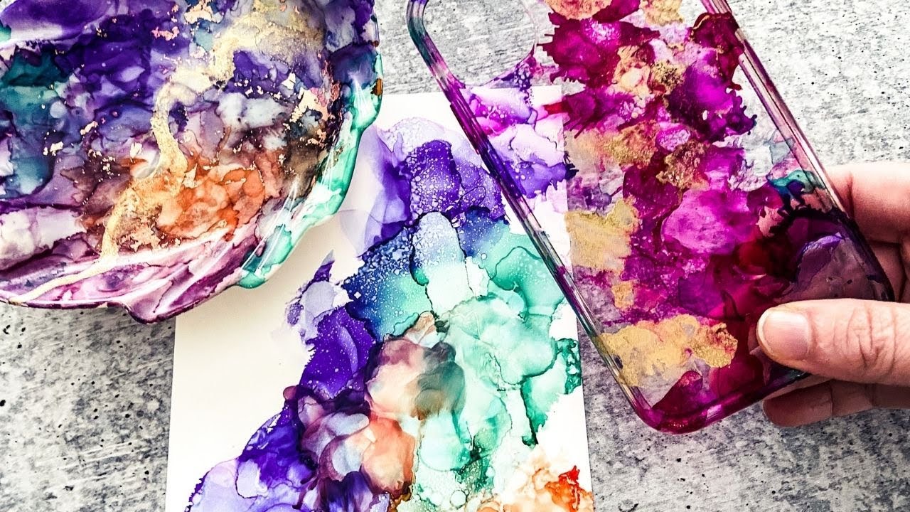 3 FAST ALCOHOL INK GIFTS you can make RIGHT NOW