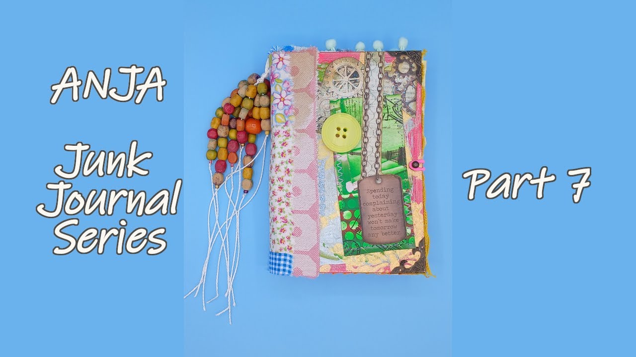 ANJA Junk Journal Series Part 7 | Binding Signatures, Stenciling & Stamping