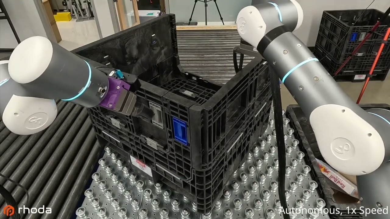 Two and a half hours of autonomous container breakdown