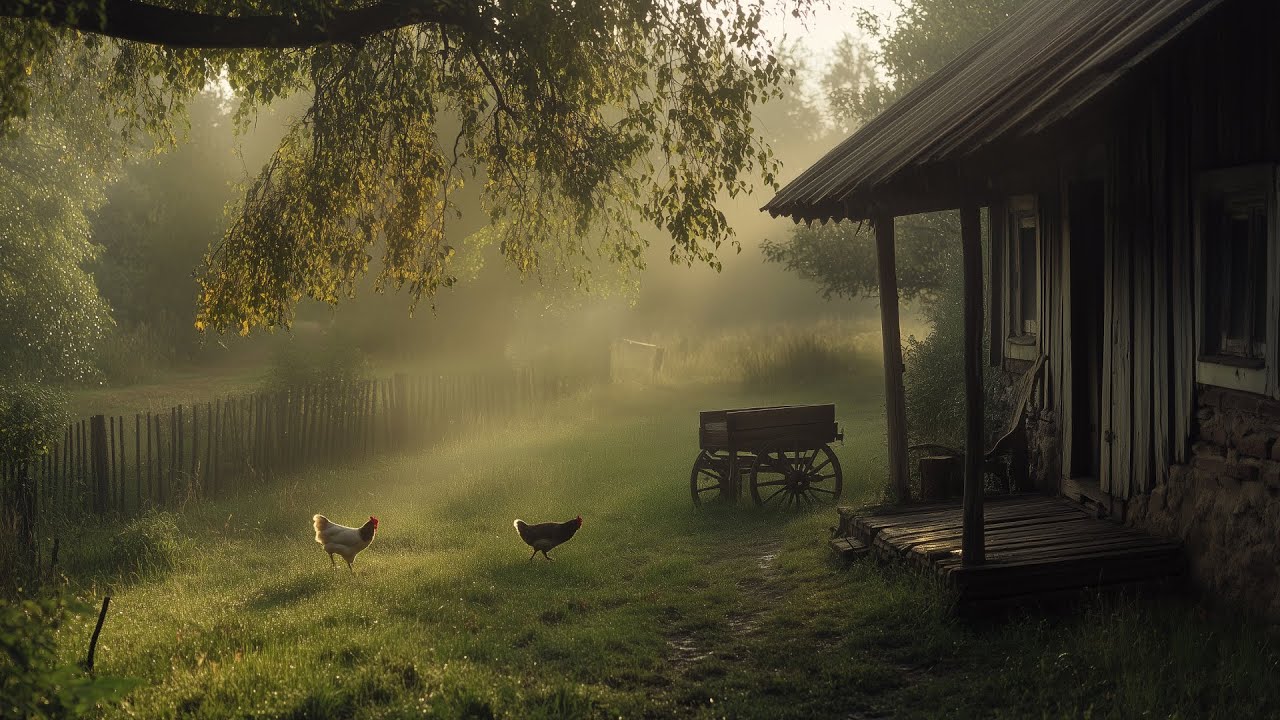 Peaceful Village Morning Ambience &ndash; Birds Singing, Roosters, Chickens & Nature Sounds for Relaxation