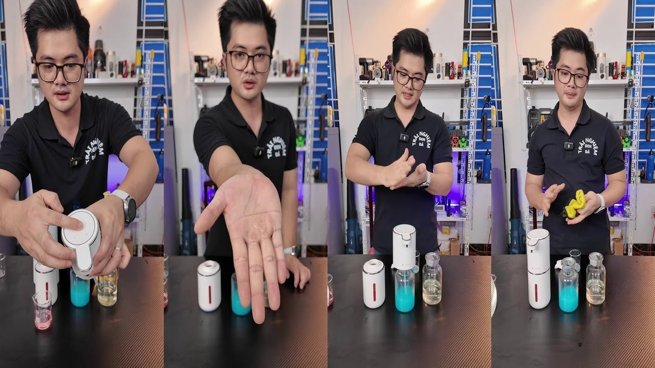 REVIEW MÁY LẤY XÀ PHÒNG TỰ ĐỘNG CẢM ỨNG THÔNG MINH TIỆN LỢI