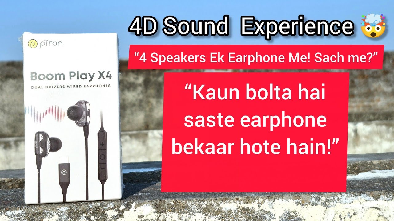 pTron Boom Play X4 Earphone Unboxing & Review  | pTron Earphones 