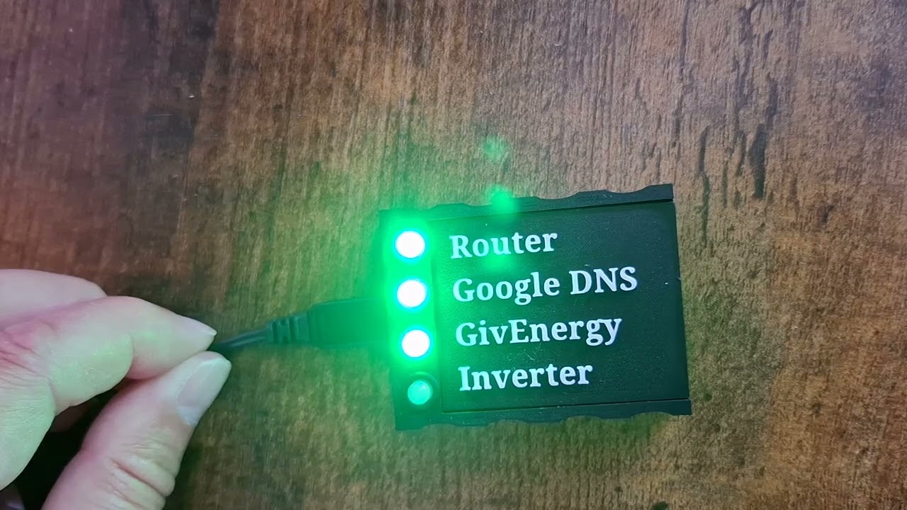 Simple network monitor for solar inverter & batteries