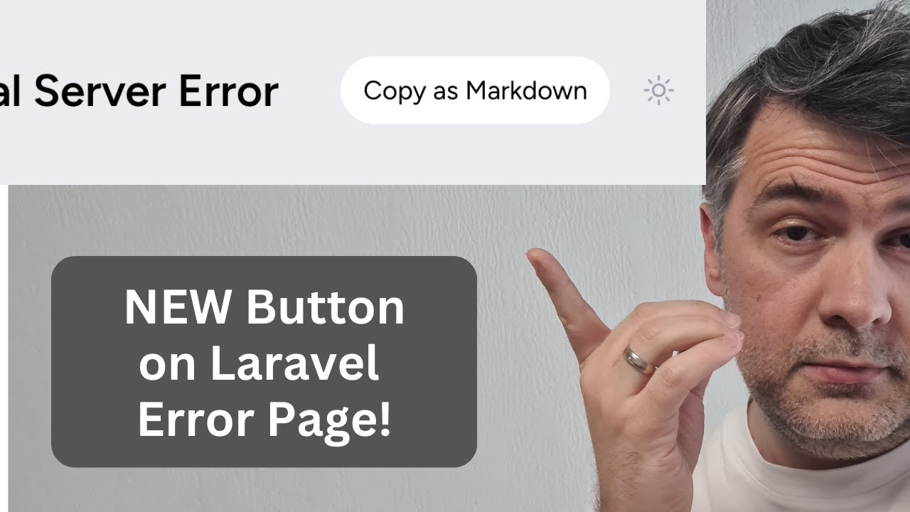 NEW in Laravel 12.25: Error Page - Copy Markdown (and Paste into AI Agent)