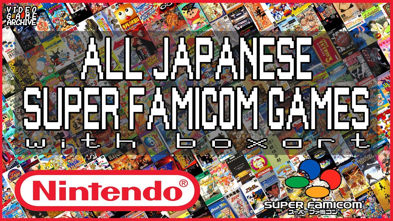 Japanese Super Famicom Game Collection Complete | V G A - Video Game Archive