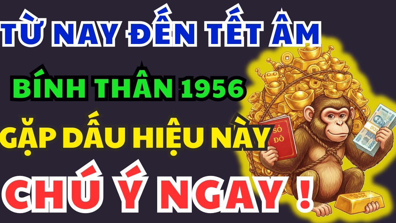 TỪ NAY ĐẾN TẾT! Bính Thân 1956 Bỗng GẶP 1 Trong 10 Dấu Hiệu Này được Tổ Tiên Giao Phúc, SẮP GIÀU TO