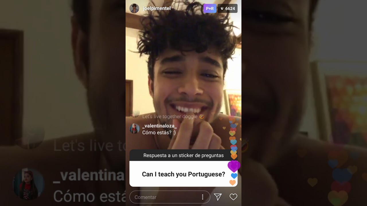 Chris, Erick y Zabdiel en El Instagram Live de Joel Pimentel