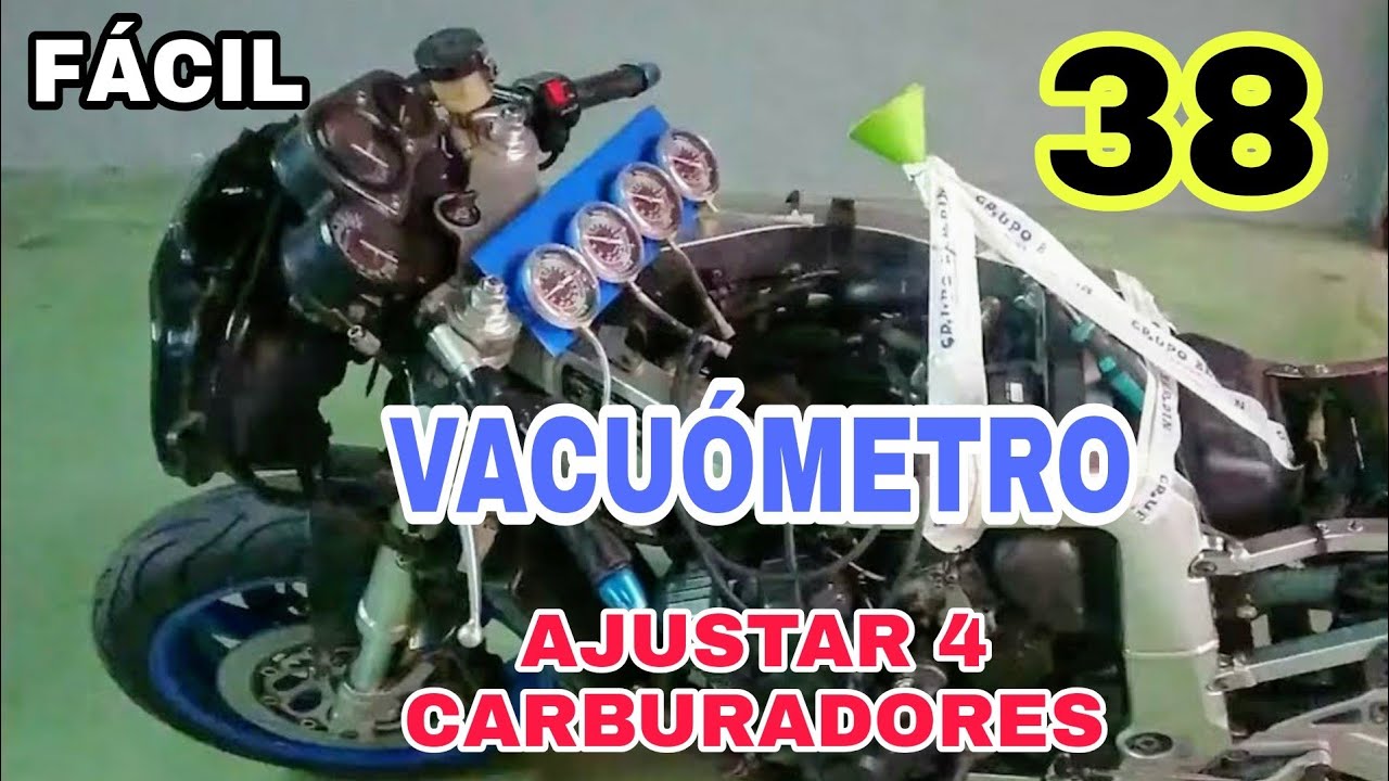 38 SINCRONIZAR CARBURADORES MOTO CON VACUÓMETRO ⏲️ FÁCIL Y BARATO