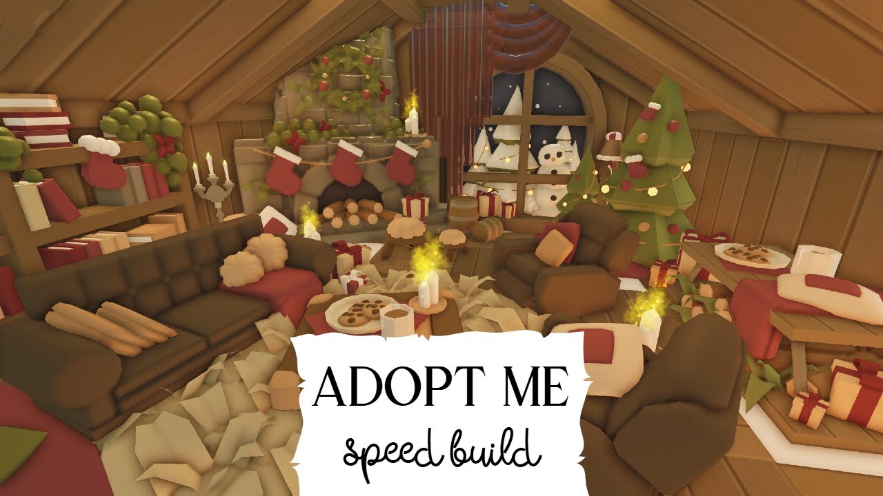 Скоростная постройка рождественского деревенского шале 🎄🌟 Roblox Adopt Me!