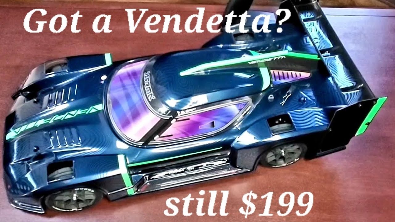Arrma Vendetta gets Mojave 4s System.  And FLIES!!!