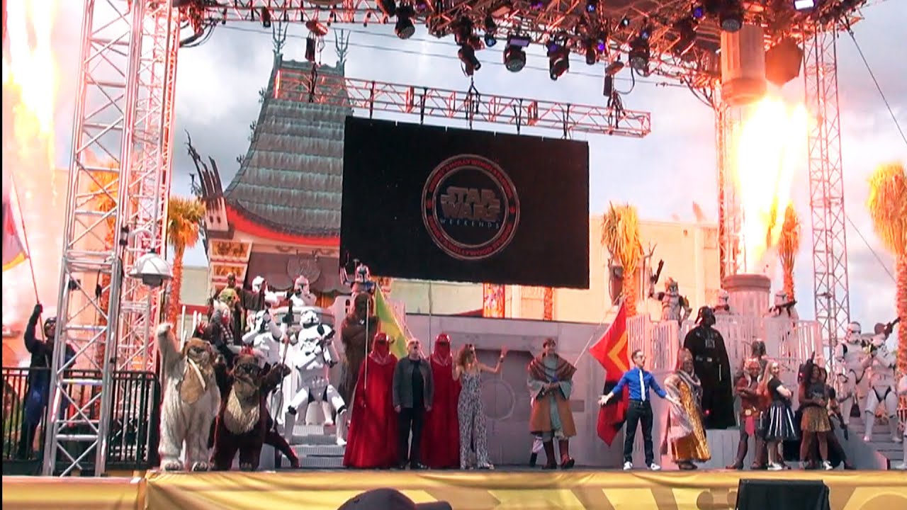 Star Wars Weekends 2015 Celebrity Welcome with All Characters, Ian McDiarmid, James Arnold Taylor