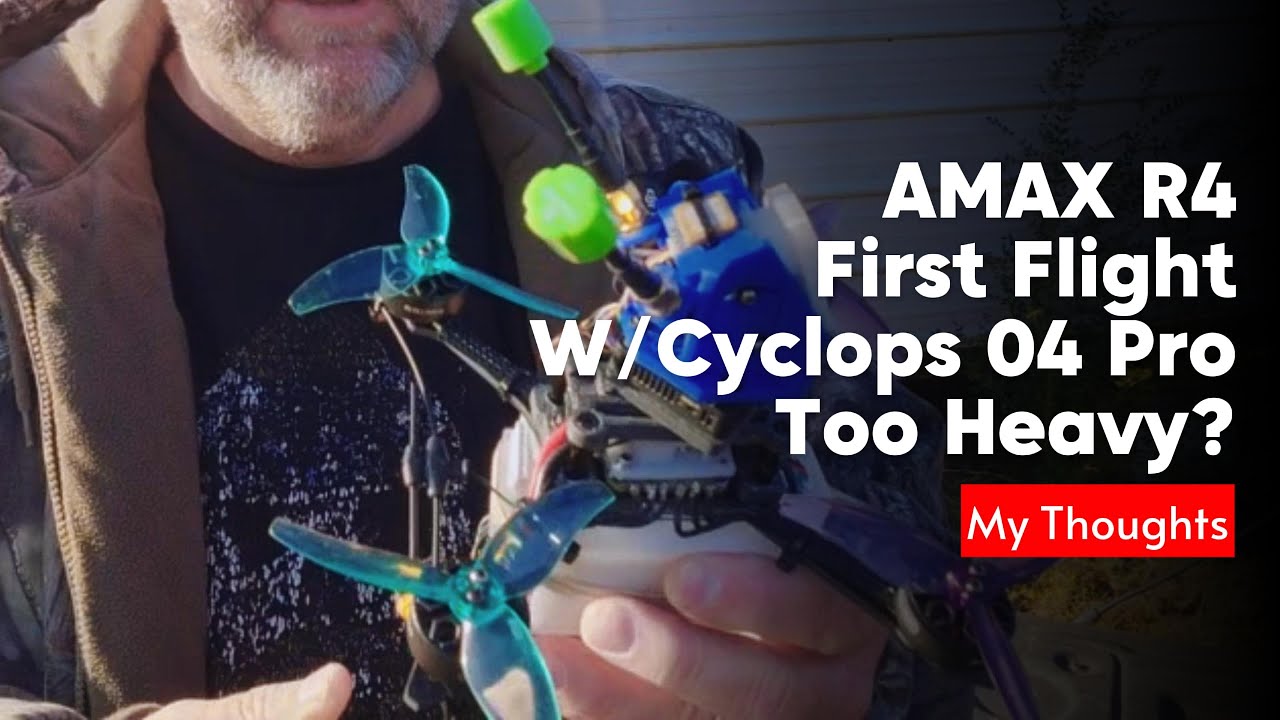Amax R4 Maiden Flight | Testing My Custom Cyclops O4 Pro Camera Mount #fpv #dji #fpvfreestyle