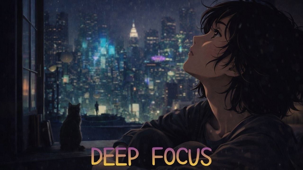 Deep Focus Lofi ☕ Coding & Study Beats | Night City Mix (60 MIN)