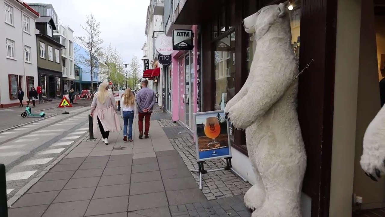 Iceland Reykjavik 2023 City Walk in May