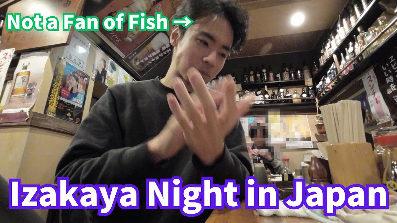 【Izakaya Night in Japan】Not a fan of fish but...