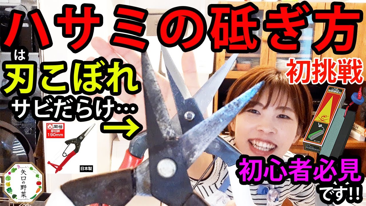 【元庭師が教えるハサミの砥ぎ方】砥石を使って誰でも初挑戦‼