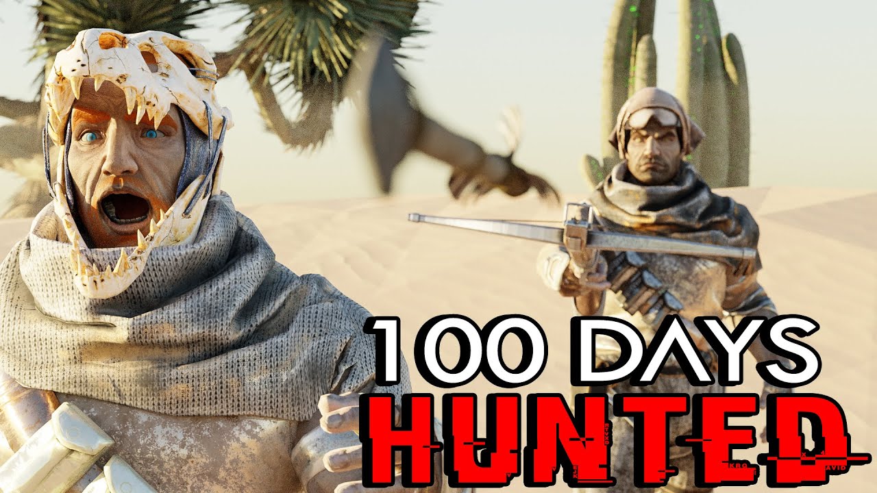 Я провёл 100 ДНЕЙ, подвергаясь охоте в Ark: Survival Evolved! [Scorched Earth]