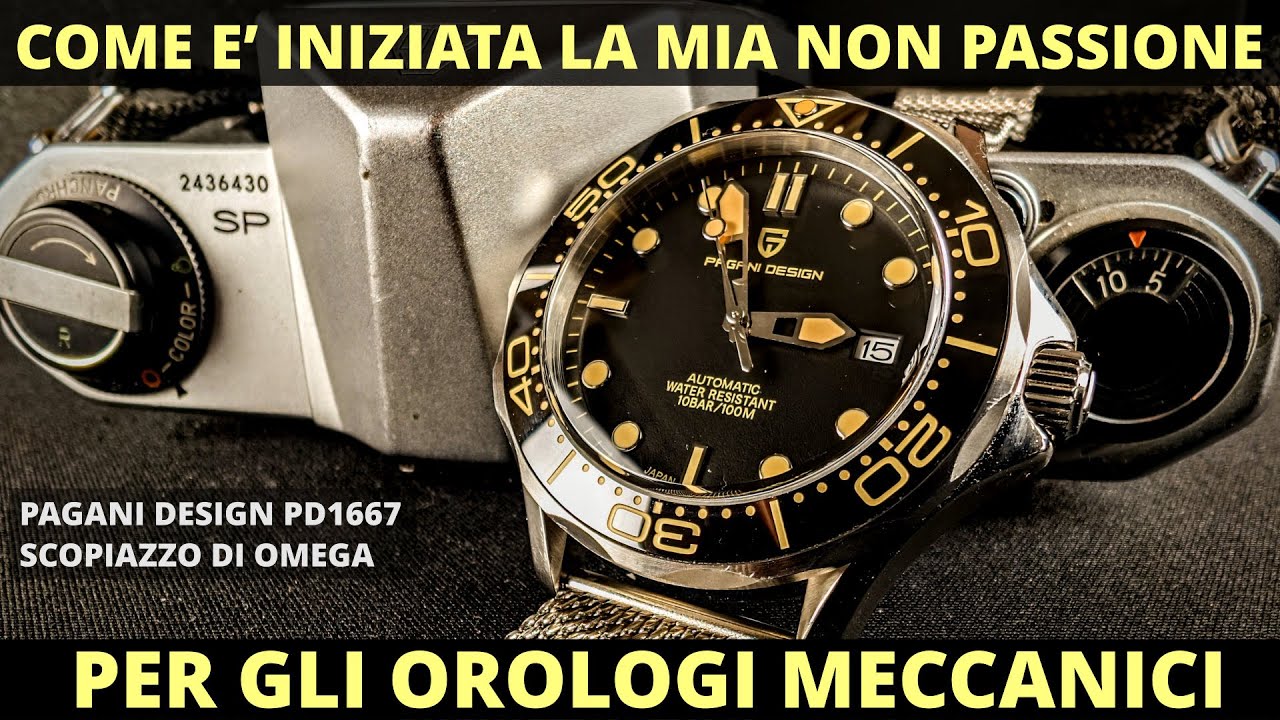 Il mio primo orologio meccanico. Pagani Design 007 PD1667. Homage di Omega