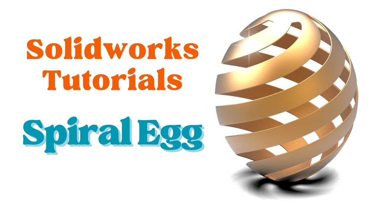 How to design spiral egg decoration in SolidWorks