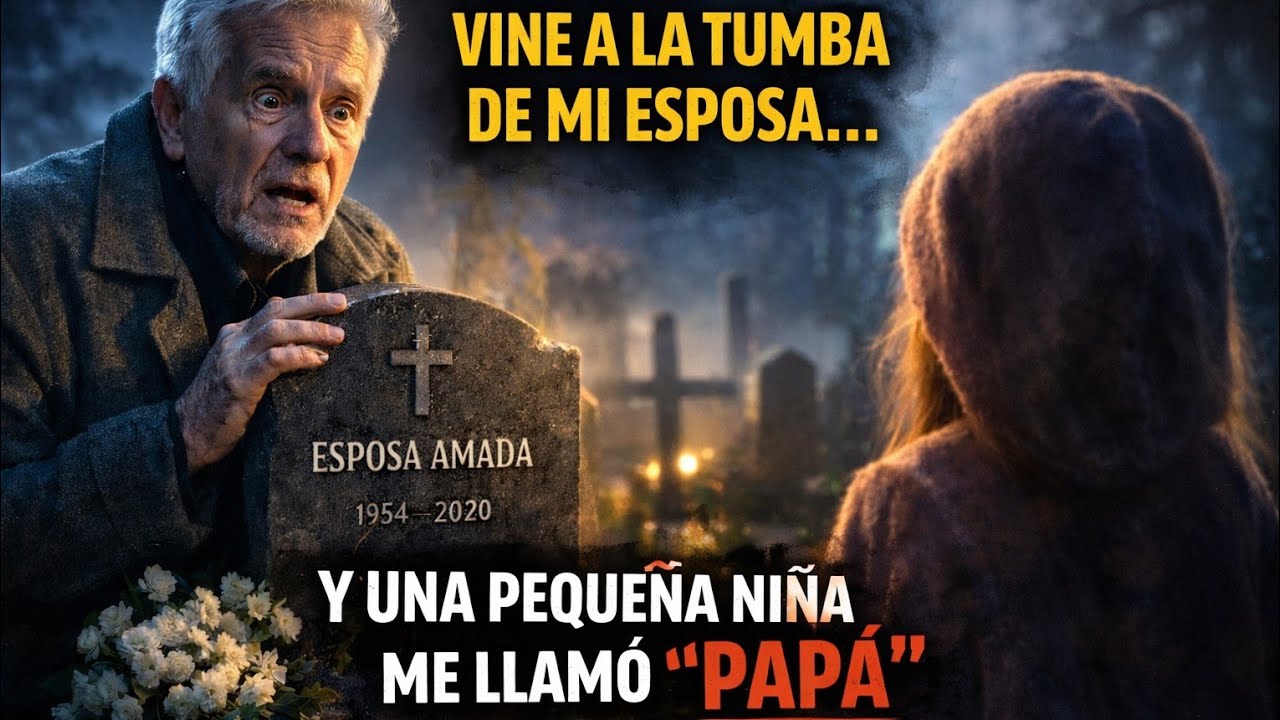 Al llegar a la tumba, el millonario oyó la voz de una niña