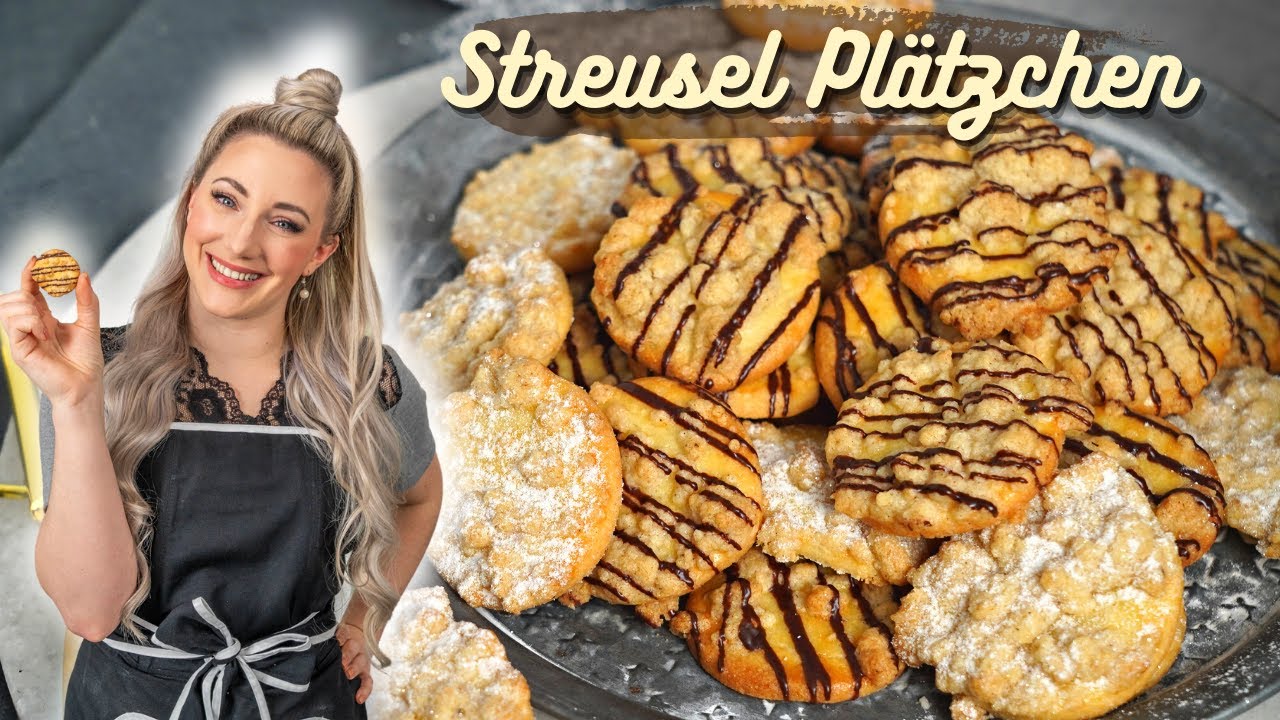 STREUSELPLÄTZCHEN - Streuselkuchen als Weihnachtsplätzchen