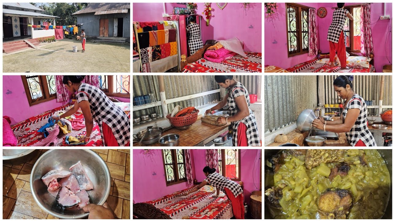 সংসারের মঙ্গলের জন্য গৃহীনিরা সব পারে সময়ের সাথে সাথে তাল মিলিয়ে সংসারের কাজ গুলো যেভাবে গুছিয়ে করি