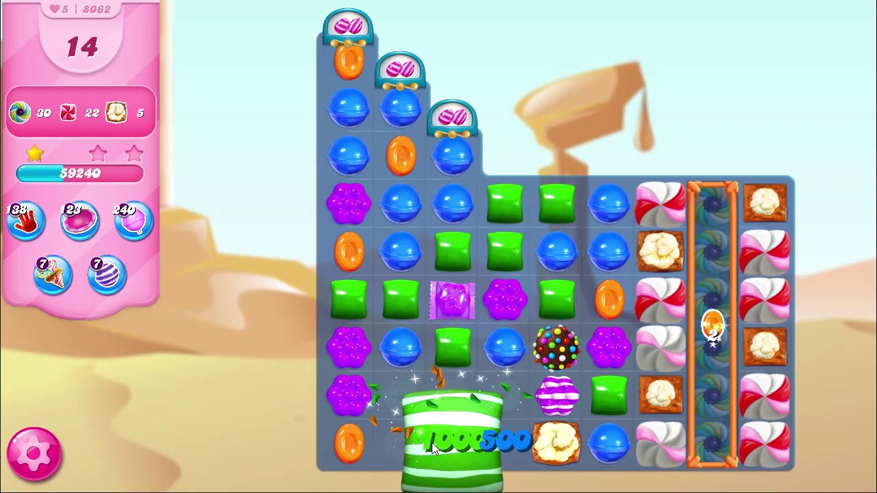 Candy Crush Saga Level 8062 NO BOOSTERS