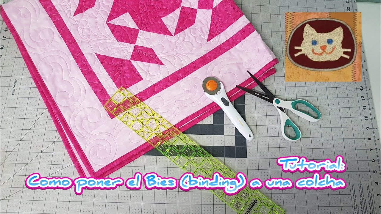 Cómo Terminar el Borde de un Quilt o Colcha usando Bies