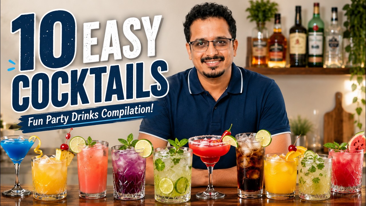 10 Funky Cocktails | 10 Fun Homemade Cocktails | Adi's Cocktails