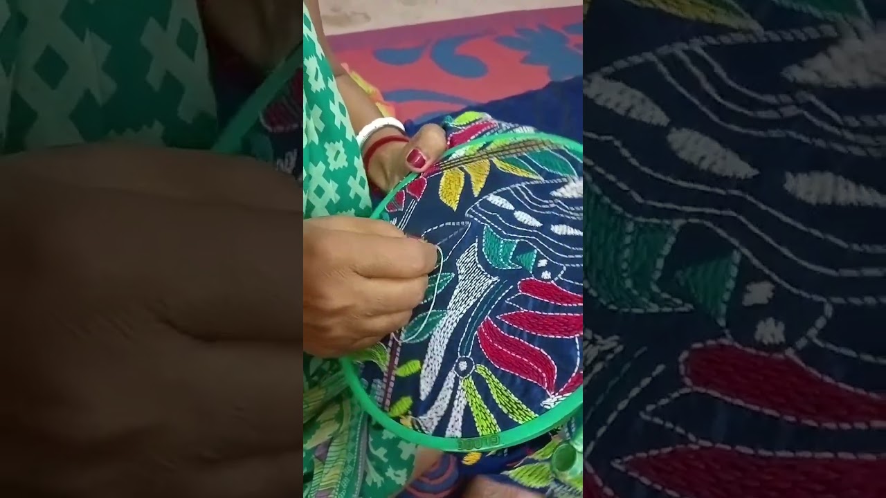 kanthastich saree stitching | kantha stitch saree manufacturers & wholesalers in bolpur  9614975857