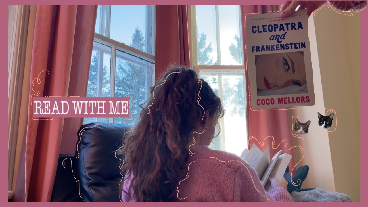 Sunday Read With Me | Cleopatra and Frankenstein by Coco Mellors (1 Hour, Winter Ambience)