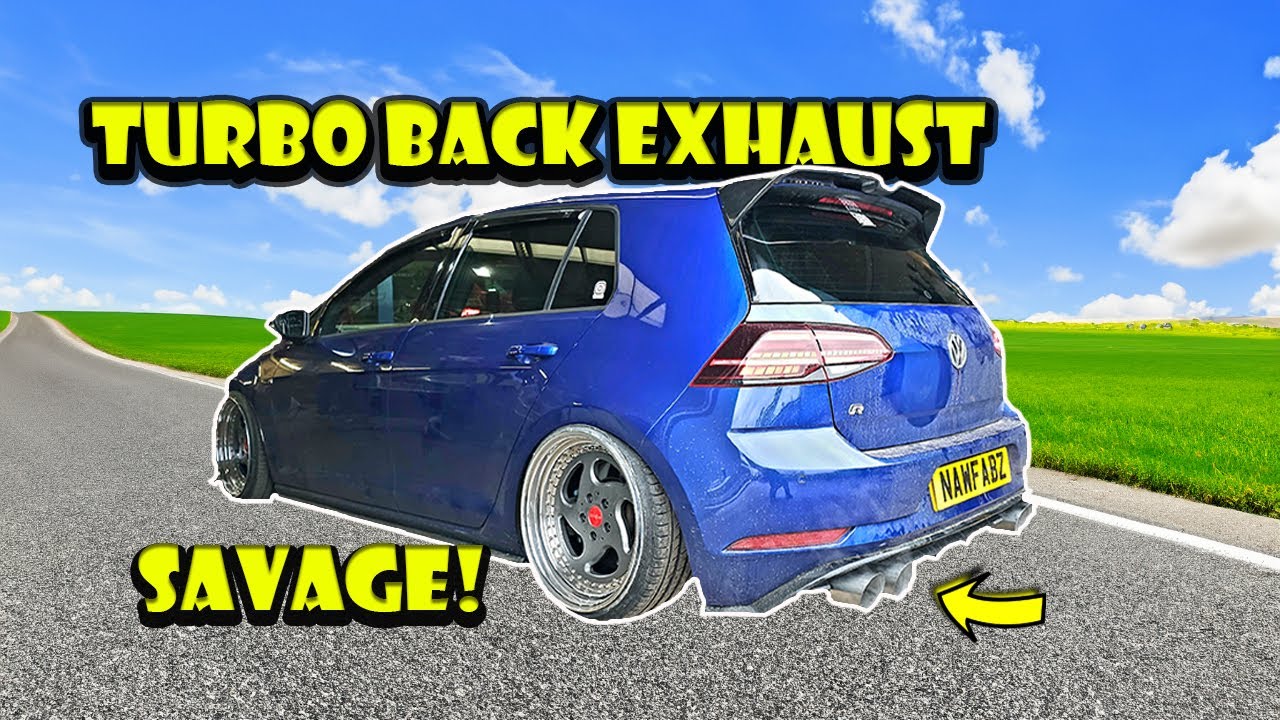INSANE Bagged Golf R exhaust upgrade!