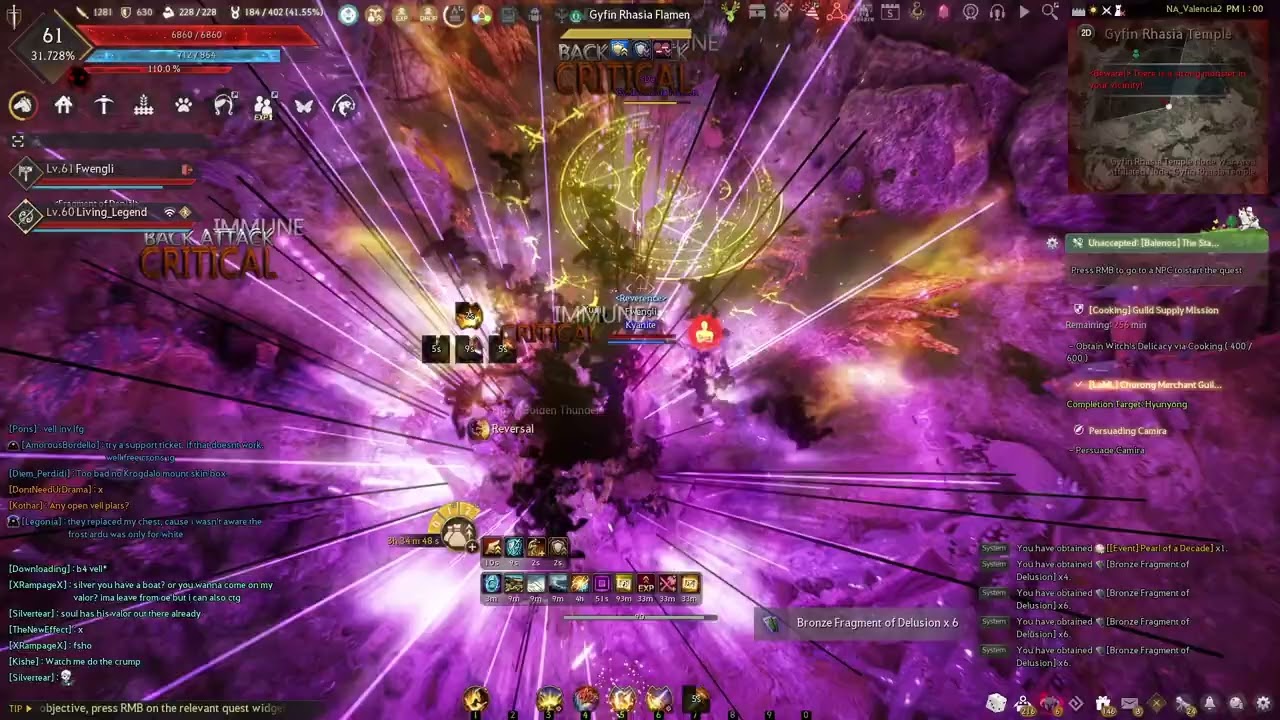 Black Desert Online Lv. 61 Scholar leveling part 13: relearning while boosting! Gyfin Underground!