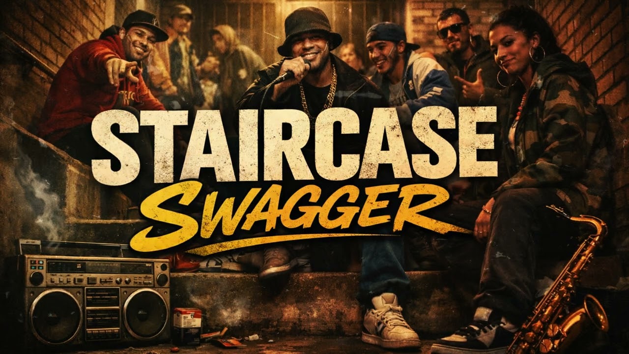 Free hip hop beat - Staircase Swagger | Boom Bap Jazzy Type Beat (89 BPM) | Rap beat| mood : Groovy
