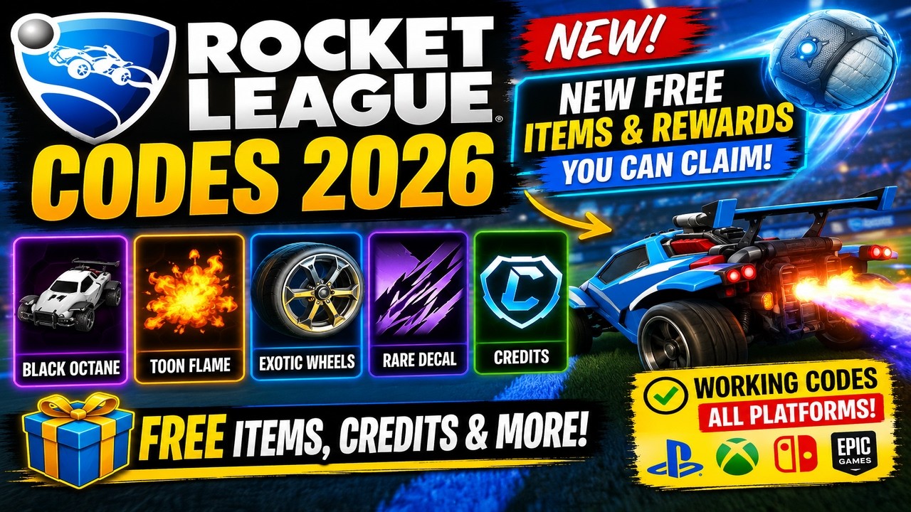 Rocket League Codes 2026 ✅ New Free Items & Rewards You Can Claim