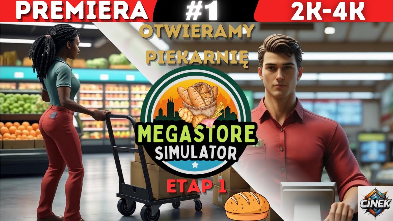 OTWIERAMY PIEKARNIĘ🥖🍞🫓🥯MEGASTORE SIMULATOR #1 #symulator #simulator #gameplay #letsplay #games