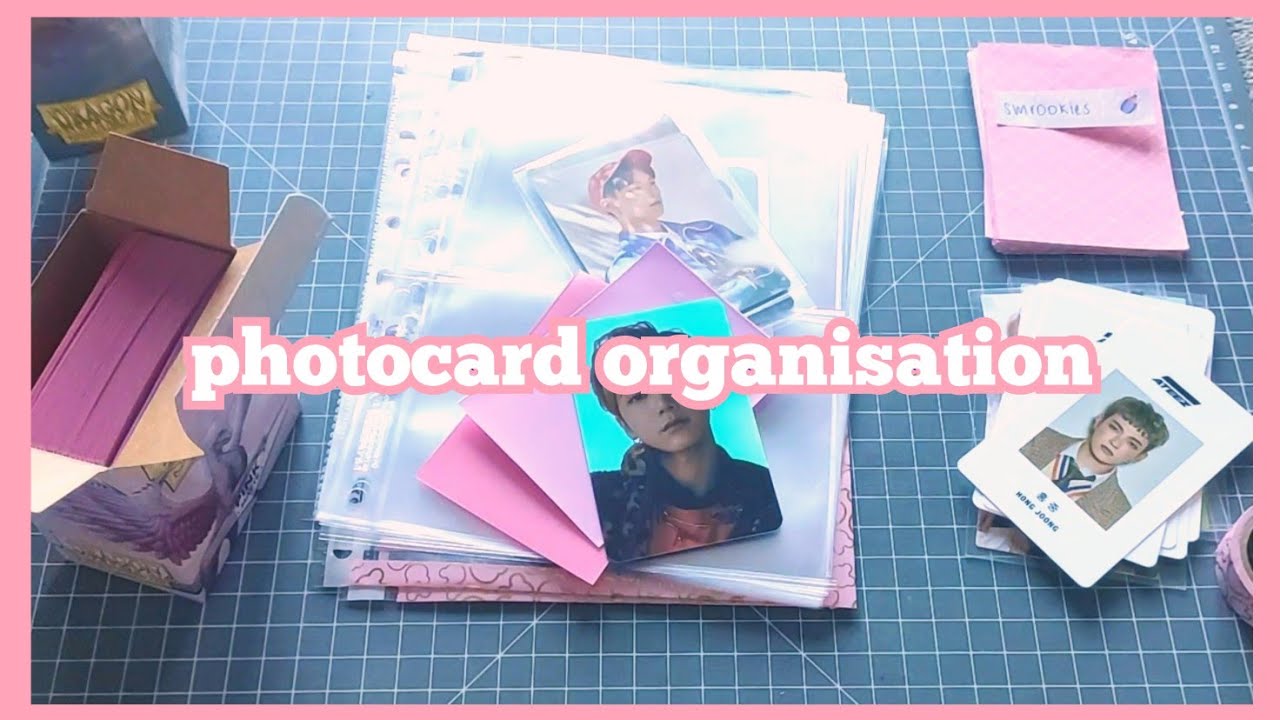 photocard organisation #7 // storing new cards in my binder // making a5 pages, new binder set up ♡