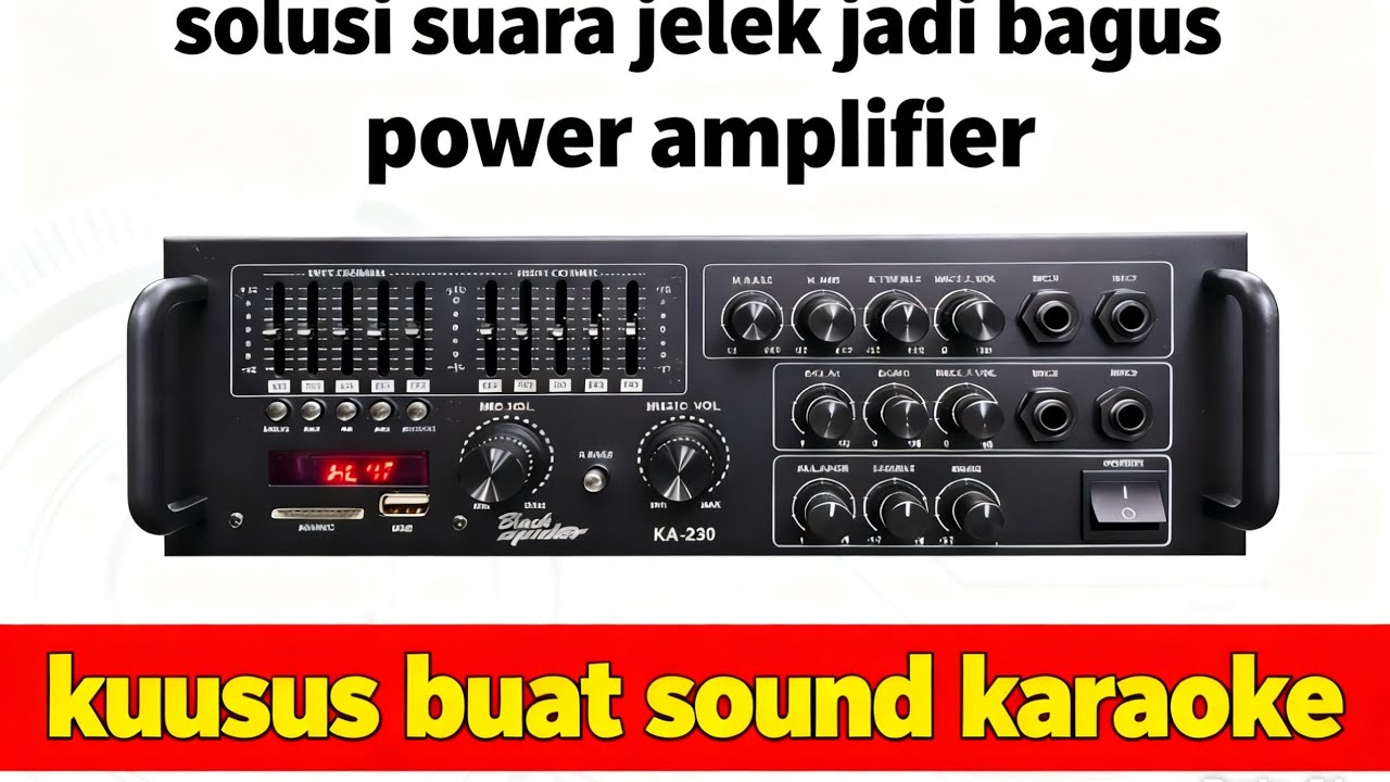Review amplifier karaoke KA 230 BLACK SPIDER