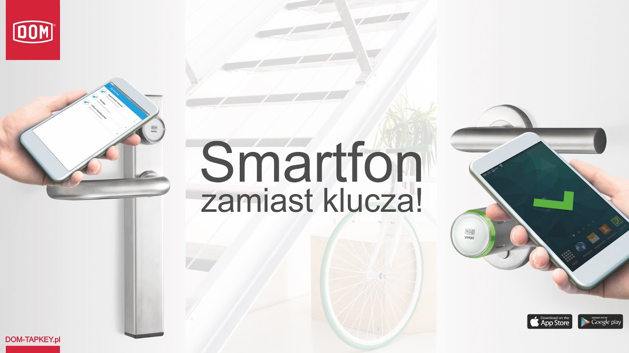DOM Tapkey: niemieckie klamki, wkładki i kł&oacute;dki otwierane NFC i Bluetooth