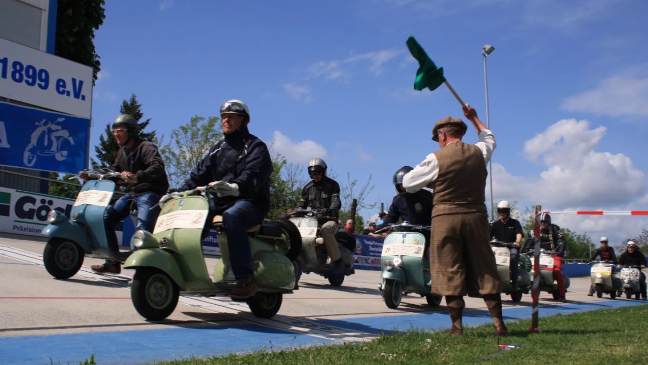 Vespa - Hoffmann - Zementbahn-Rennen 2015 im Velodrom Darmstadt