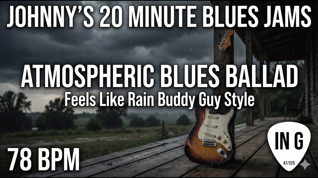 Buddy Guy Style 'Feels Like Rain' Blues In G 78bpm 47/225