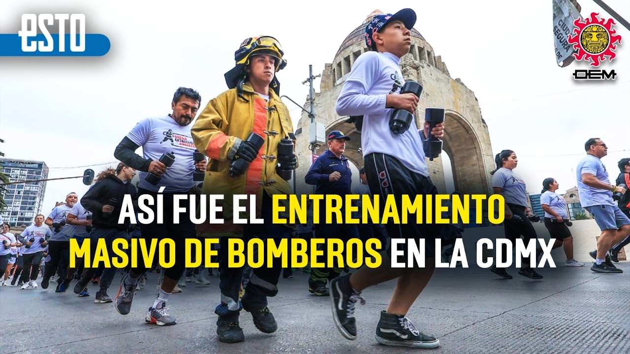 Megaentrenamiento de Bomberos CDMX: así fue el reto físico extremo con más de mil 200 personas