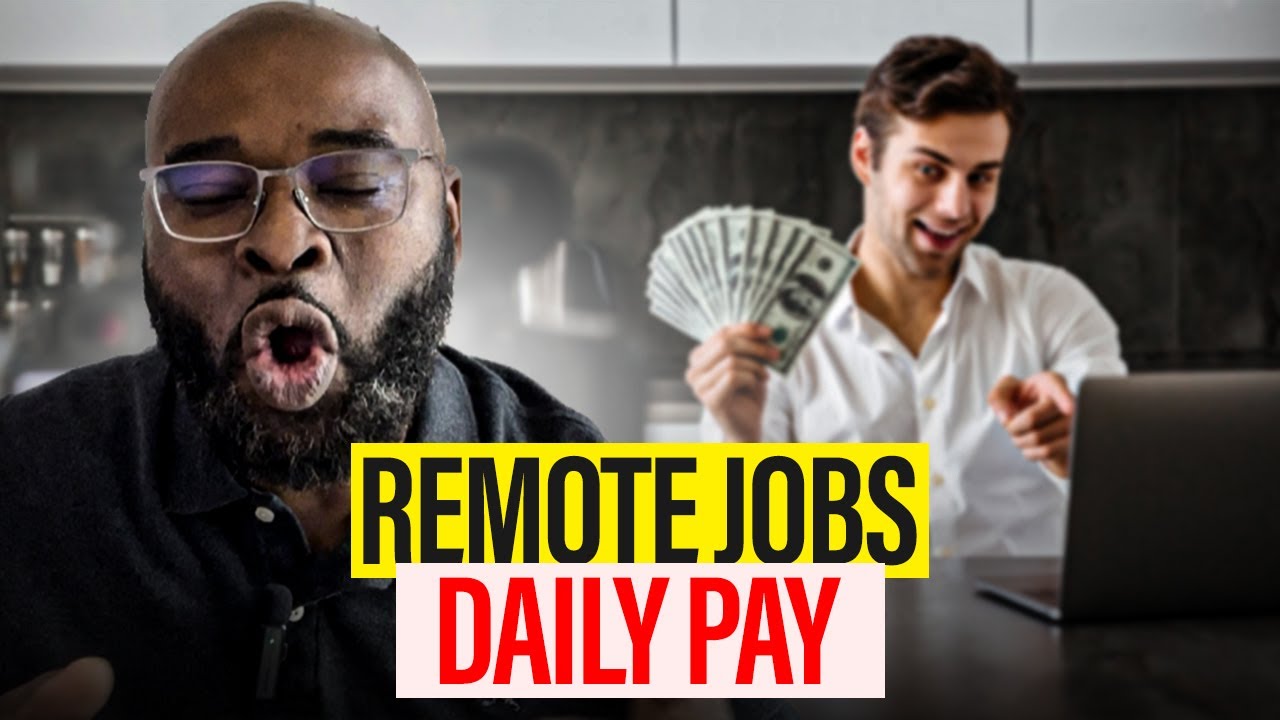 10 Remote Jobs: Get Paid Daily (2024)