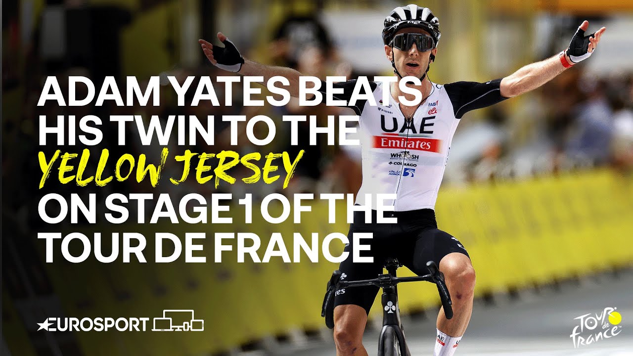 YATES BROTHERS BATTLE FOR THE YELLOW JERSEY 💛 at the Tour De France 🇫🇷 | Eurosport Cycling