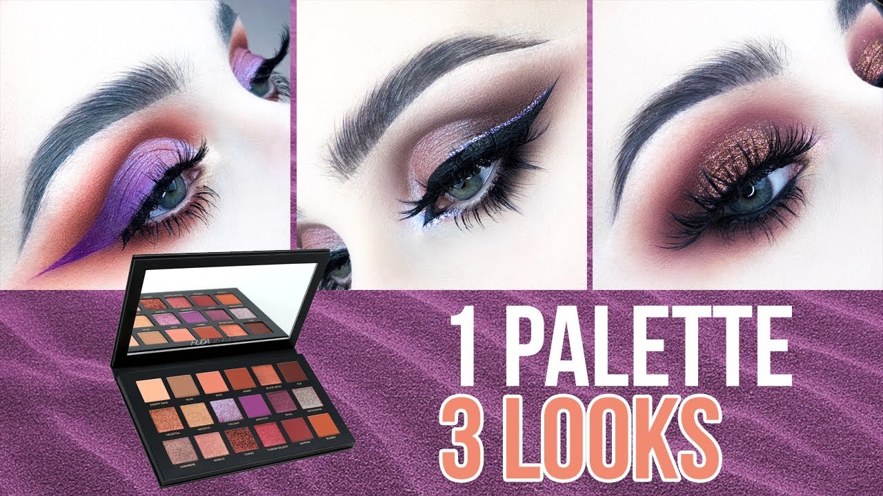 Huda Beauty Desert Dusk | 1 PALETTE 3 LOOKS