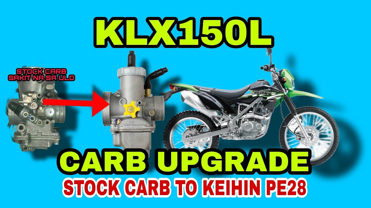 KLX 150L carb upgrade to Keihin PE28 | Stock Engine