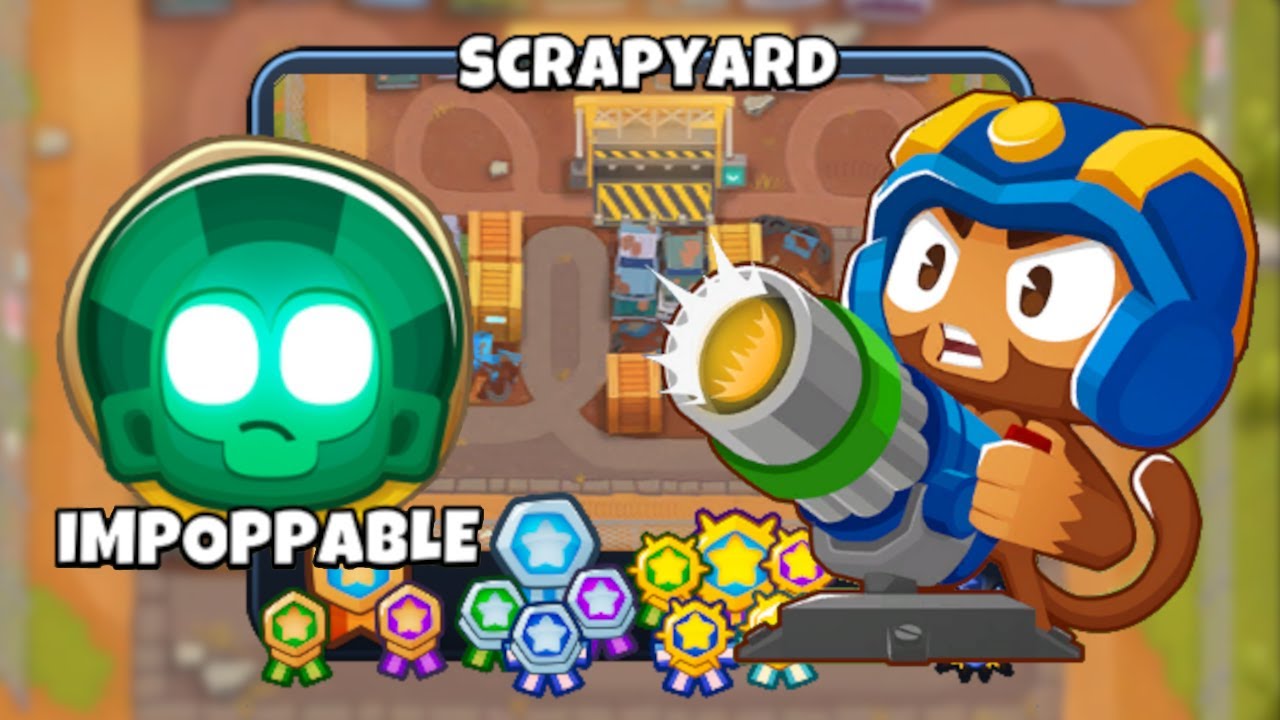 Scrapyard [Impoppable] [🚫 Monkey Knowledge] Walkthrough/Guide | Bloons TD6