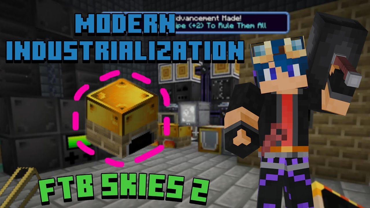 | Minecraft FTB Skies 2 | Modern Industrialization Begins!🏗️| Ep20 (Modded Survival)
