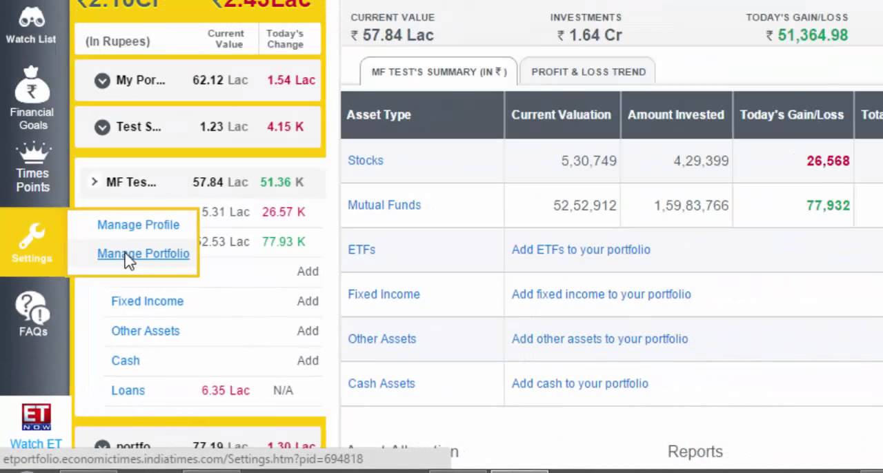 How to delete a portfolio ?