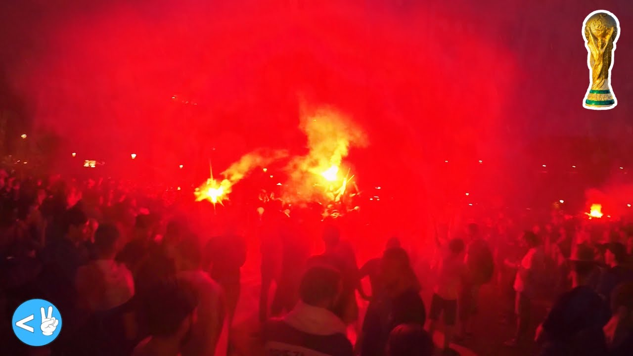 World Cup crowd celebration in France!
